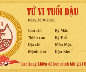 Tử vi thứ 3 ngày 28/09/2021 của 12 con giáp: Hợi vượng duyên, Ngọ hỏng việc