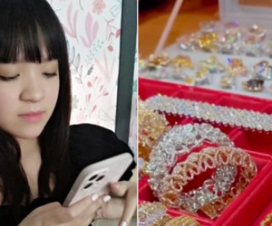 Bà trùm Đại Nam khoe cận cảnh 'mâm kim cương' của ái nữ, tiết lộ loại 5 - 10 carat không thèm đeo!