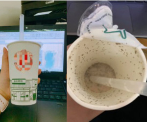 Mới đặt được cốc trà sữa, cô gái mở ra thấy cả 'tổ kiến' nằm chết trôi bì bõm bên trong, nhưng thay vì tố quán trà sữa thì dân mạng lại trách ngược vì nhiều lý do
