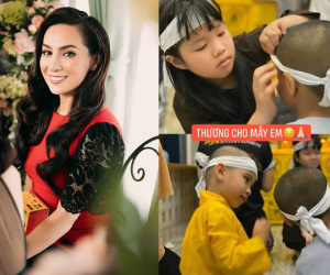 Các con nuôi của ca sĩ Phi Nhung đội tang mẹ, ánh mắt hồn nhiên và cử chỉ chăm sóc nhau gây chạnh lòng