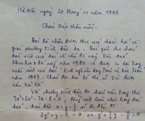 Bức thư thầy giáo hướng dẫn học trò giải Toán từ năm 1999 gây sốt: Lời giảng siêu có tâm, tận tình, người xài smartphone chắc chưa biết cảm giác này