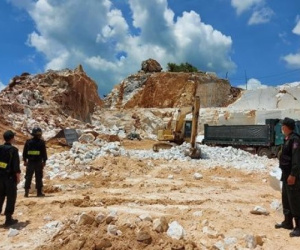 Vụ 'đại gia' khai thác đá trái phép ở Nghệ An: Khởi tố thêm 3 bị can