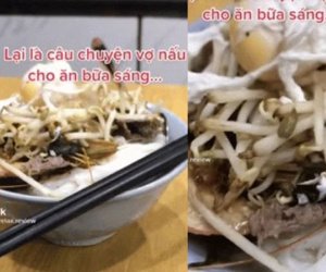 Chồng quay clip chê bữa sáng vợ nấu hết lời nhưng sự 'kinh khủng' của bát bún lại khiến dân tình bênh cô vợ