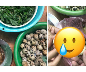 Đặt mua 50 trứng cút lộn nhưng khi bóc vỏ thì tá hoả với bên trong, nhắn hỏi shop thì nhận được câu trả lời trớt quớt