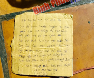 Bức thư tuyệt mệnh viết trên mảnh bìa carton ở hiện trường thanh niên 25 tuổi tử vong: 'Mong kiếp sau vẫn được làm con của mẹ'