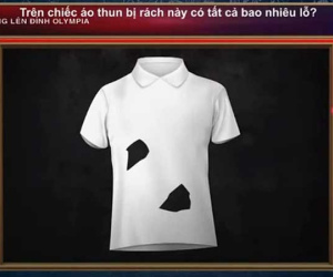 Câu hỏi Olympia tưởng kiến thức lớp 1 nhưng khối người trả lời trật: Chiếc áo có mấy lỗ?