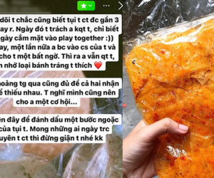 Chia tay 3 tháng vẫn được người yêu cũ tặng đồ ăn, cô gái cảm động khoe hội bạn, nào ngờ cái kết quá ngỡ ngàng