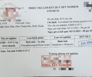 Phá đường dây làm giả phiếu xét nghiệm COVID-19