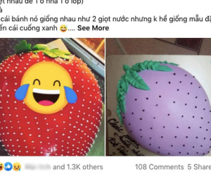 Đặt bánh theo tên ở nhà của con gái, gia đình méo xệch khi nhận được bánh hình quả dâu... biến thể