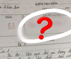 Học trò làm thiếu một câu vẫn được giáo viên chấm 8,3 điểm, đọc sang lời phê mà không ai nhịn được cười