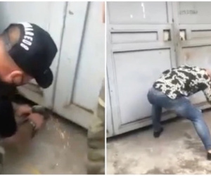 Công an vào cuộc vụ nhóm người xăm trổ cắt, phá cửa nhà dân đe dọa, người phụ nữ gào thét bất lực
