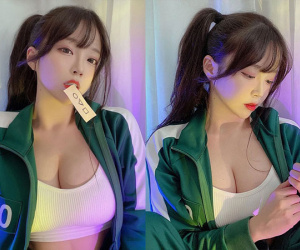 Nữ streamer xinh đẹp cosplay Squid Game khiến người xem phải 'ngộp thở' vì quá sexy?