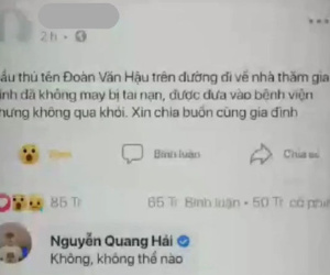 Phản cảm đỉnh điểm: Fan cuồng Quang Hải làm clip đồn Đoàn Văn Hậu qua đời, nghe lý do còn phẫn nộ hơn