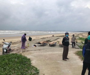 Thi thể 3 thanh thiếu niên ở Quảng Ngãi bị lũ cuốn trôi được tìm thấy tại bãi biển Quảng Nam