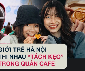 Bắt trend Squid Game, quán cà phê Hà Nội bán hơn 3.000 kẹo đường, giới trẻ kéo đến ùn ùn