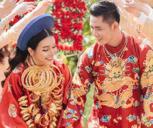 Đám cưới toàn vàng gây choáng váng: Của hồi môn 50 cây vàng, 1 căn nhà và bộ trang sức kim cương 26 tỷ