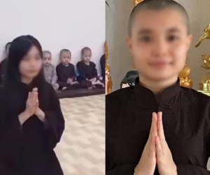 Ngoài Diễm My, thêm một cô gái xinh đẹp đã xuống tóc, đi tu tại Tịnh thất Bồng Lai, cắt đứt liên lạc với mọi người
