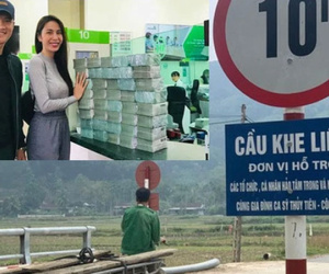 Thủy Tiên làm từ thiện xây cầu ở Nghệ An: Tiền trên hợp đồng lệch 645 triệu với giá thầu?