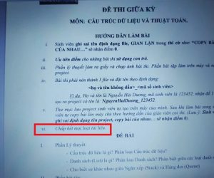Thầy giáo cho đề thi giữa kỳ online, chỉ ghi thêm một dòng chữ cũng đủ khiến hội sinh viên 'toát mồ hôi'