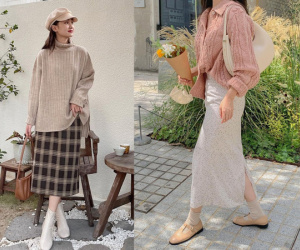 Kiểu chân váy đang được mix nhiều nhất với áo len nâng cấp vẻ sành điệu cho bạn