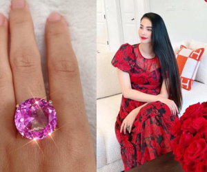 Phạm Hương khoe nhẫn siêu khủng từ 1 người 'trên cơ' chồng đại gia