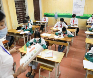 Hà Nội: Học sinh Ba Vì bắt đầu đi học trở lại sau hơn 6 tháng tạm dừng