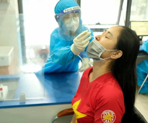 1 ngày trước trận Việt Nam - Nhật Bản, CĐV háo hức thực hiện xét nghiệm Covid-19 để được vào sân cổ vũ đội tuyển