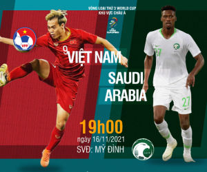 Tương quan trận đấu Việt Nam - Saudi Arabia trên sân Mỹ Đình
