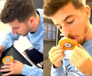 'Trai đẹp' Mason Mount khiến NHM thích thú khi 'đu trend' tách kẹo trong Squid Game