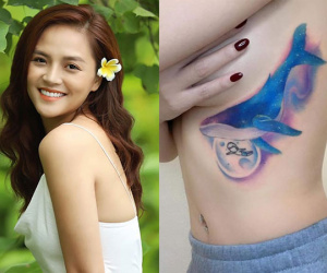 Thu Quỳnh khoe hình xăm to nhất trên cơ thể, tự tin khẳng định: 'Tôi, một phụ nữ 33 tuổi, đã có 1 đứa con và 5 hình xăm'