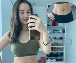 Võ Hạ Trâm lần đầu khoe vết rạn sau 4 tháng sinh con: 'Vẻ đẹp thiêng liêng mà bất cứ ai có con cũng nên tự hào'