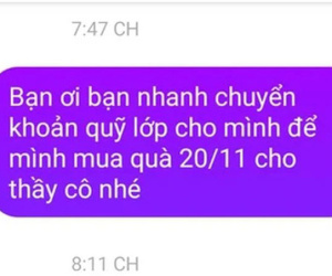 Nhắc nam sinh đóng tiền quà 20/11 tặng thầy cô, lớp trưởng nhận về tin nhắn 'giáo huấn' dài hàng cây số