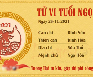 Tử vi thứ 5 ngày 25/11/2021 của 12 con giáp: Tị đào hoa, Ngọ gặp thị phi