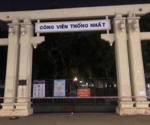 Phong toả Công viên Thống nhất do bảo vệ mắc COVID-19