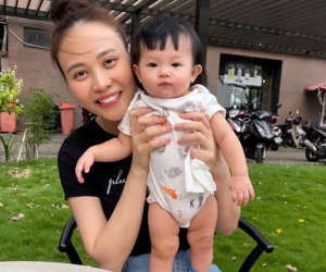 Sau ánh hào quang, bà xã Cường Đô La từng chịu đựng đến muốn khóc để làm điều này cho con