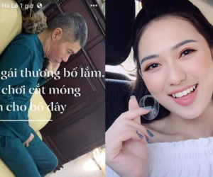Bà xã Ngọc Hà chia sẻ hình ảnh 'cô con gái' ngồi cắt móng chân cho NSND Công Lý, danh tính và nguyên nhân gây bất ngờ