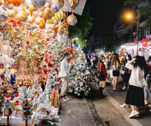 Người Hà Nội chi hơn chục triệu đồng sắm đồ trang trí Giáng sinh