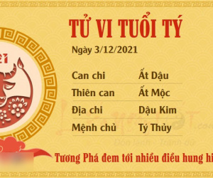 Tử vi thứ 6 ngày 03/12/2021 của 12 con giáp: Tý hung hiểm, Sửu thành công