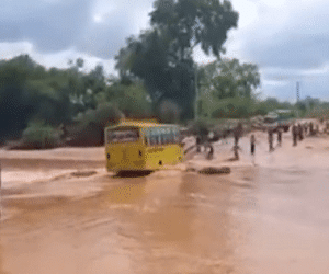 VIDEO: Xe dự đám cưới bị nước lũ cuốn trôi khi đang cố gắng qua cầu, ít nhất 23 người thiệt mạng