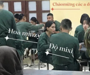 Nóng: Lộ ảnh Hòa Minzy - Độ Mixi quay Sao Nhập Ngũ, 'tộc trưởng' đã cắt bay mái tóc vuốt keo?