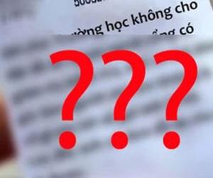 Đang ngồi trong lớp thì có bố mang đồ ăn đến 'thăm nuôi', bạn học xung quanh nhìn ngưỡng mộ cho đến khi đọc tờ giấy nhắn nhủ kèm theo