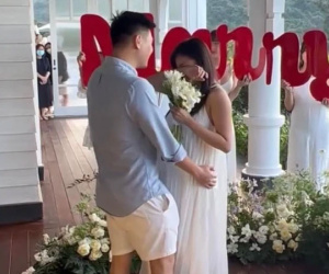 Salim xúc động trước khoảnh khắc cầu hôn của bạn trai thiếu gia, còn đang mang thai con đầu lòng