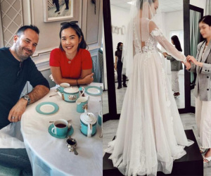 Em gái siêu mẫu Hà Anh đi thử váy cưới, tiết lộ phản ứng của chú rể U50 khi thấy ảnh cô dâu