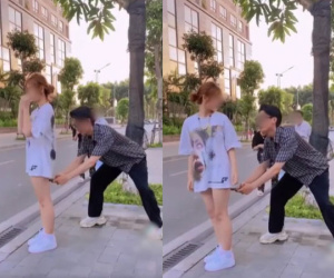 Nam thanh niên giơ camera điện thoại xuống dưới váy cô gái trẻ giữa đường lớn, phản ứng của nữ chính khiến dân tình sốc ngã ngửa