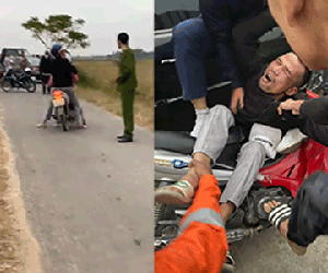 Xôn xao thanh niên kề dao vào cổ bạn gái mặc người dân và công an khuyên can