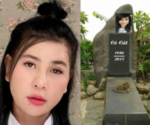 Cát Phượng gửi lời cảm ơn đến người làm bia mộ cho mình, hứa hiến xác cho y học