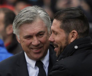 Trước trận derby Madrid, HLV Ancelotti tuyên bố muốn thành công như Simeone ở Atletico