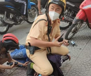 Thượng uý CSGT kể giây phút quật ngã kẻ đâm 2 người giữa trung tâm TP HCM