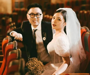 MC Phương Thảo tung trọn bộ ảnh cưới được thực hiện ở Nhà hát Tuổi Trẻ