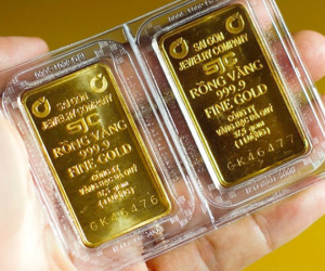 Giá vàng SJC giảm, vàng thế giới tăng nhẹ trong phiên giao dịch đầu tuần
